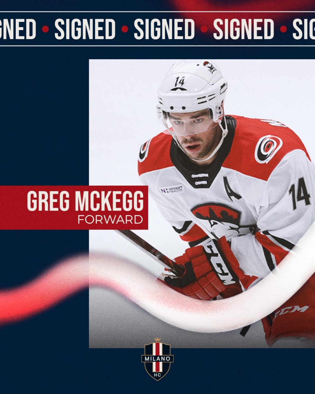 Ingaggiato l’attaccante canadese Greg Mckegg