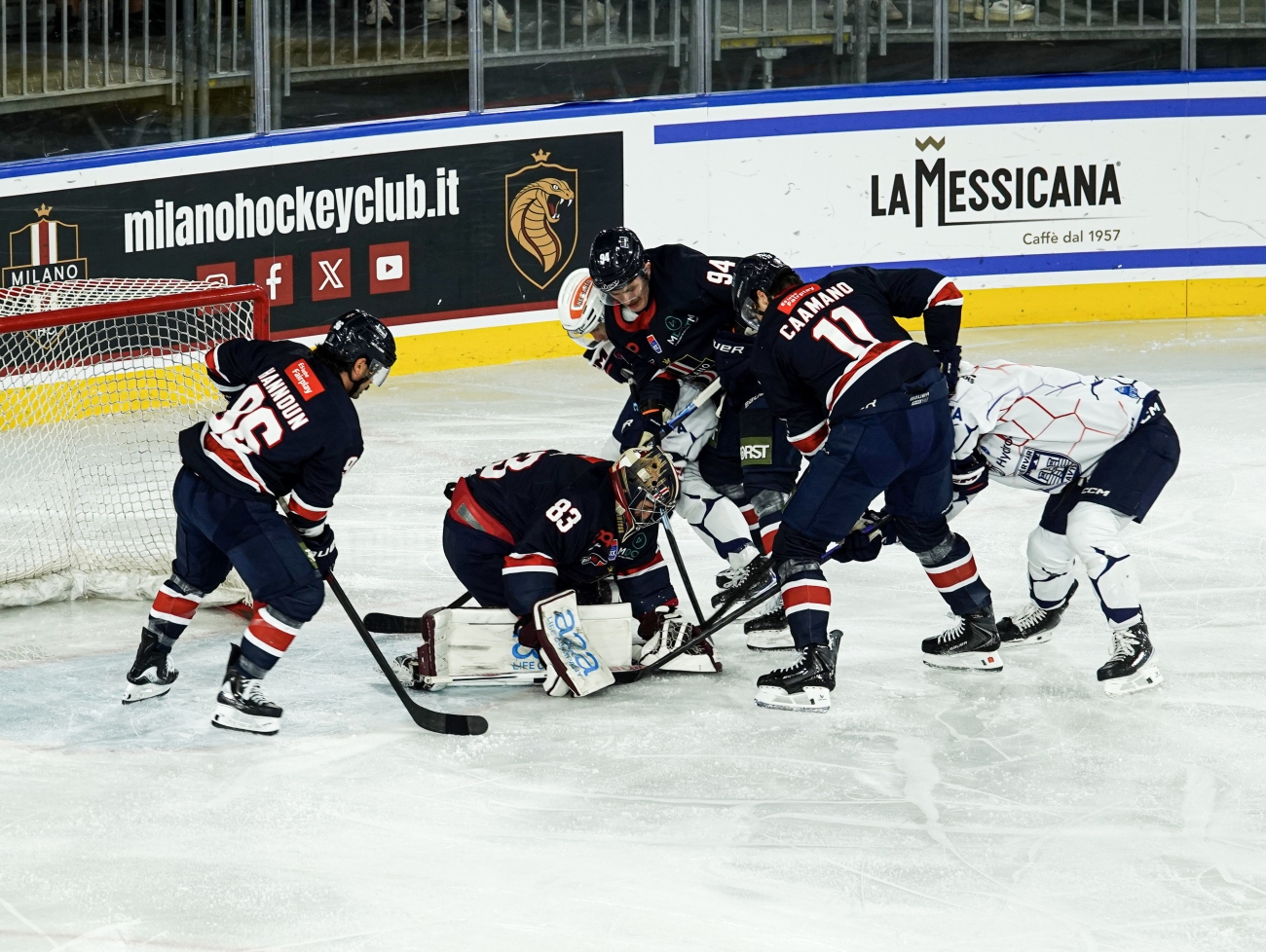 PRIMA VITTORIA ALLA FIERA ICE ARENA PER IL MILANO. SHUT OUT PER BERTI.